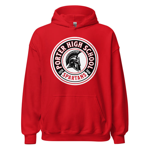 Porter High School Spartans Red Classic Unisex Hoodie 220