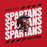 Close-up view of Porter High School Spartans Red Classic Unisex Hoodie 223