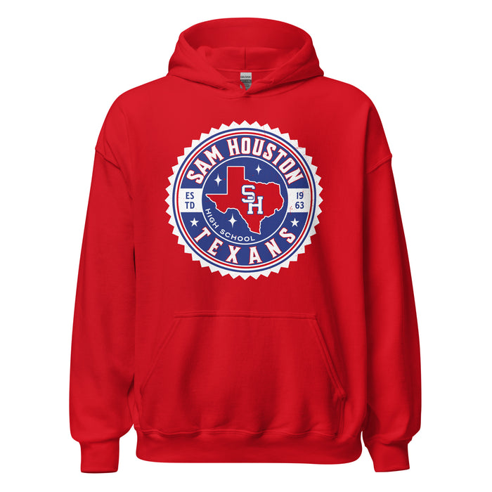 Sam Houston High School Texans Red Classic Unisex Hoodie 203