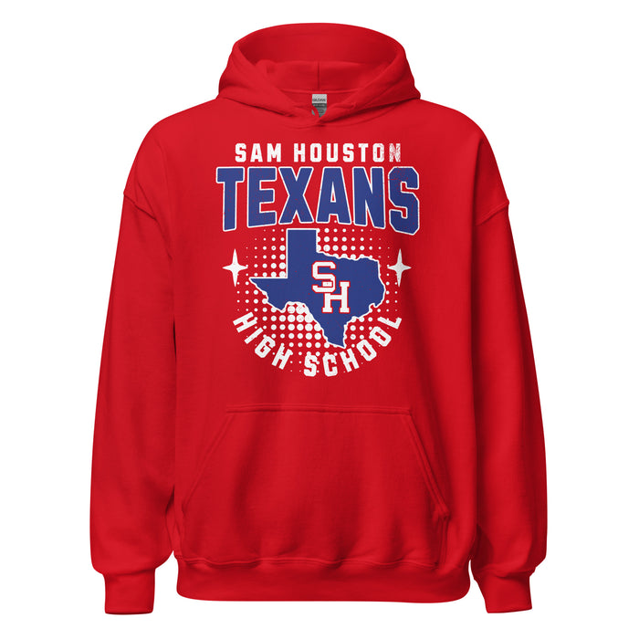 Sam Houston High School Texans Red Classic Unisex Hoodie 204