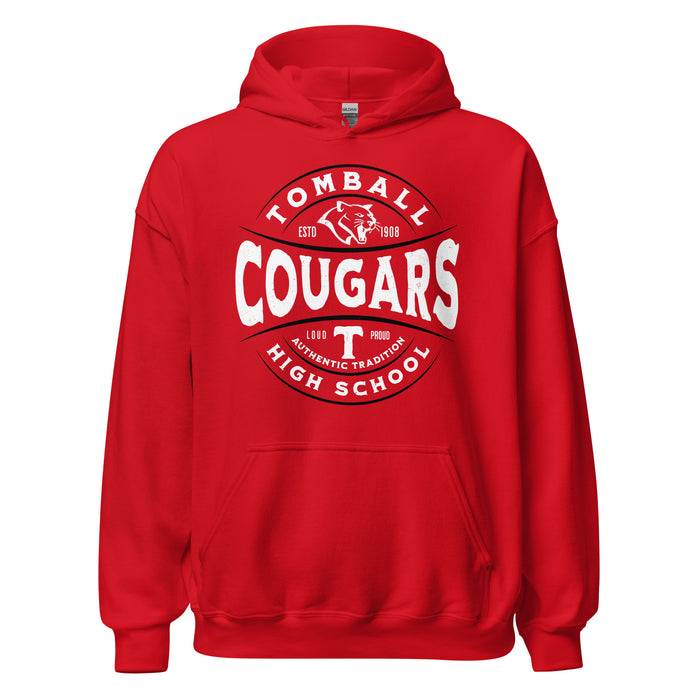 Tomball High School Cougars Red Classic Unisex Hoodie 218