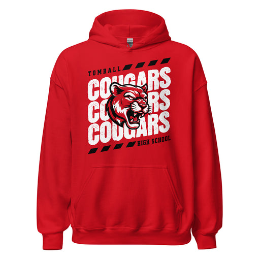 Tomball High School Cougars Red Classic Unisex Hoodie 223