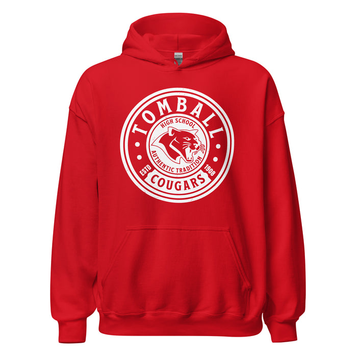 Tomball High School Cougars Red Classic Unisex Hoodie 220