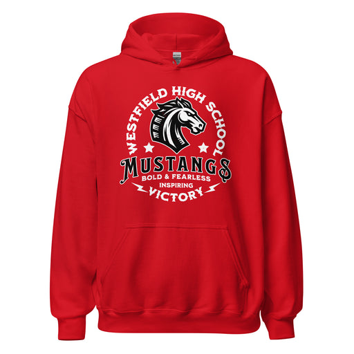 Westfield High School Mustangs Red Classic Unisex Hoodie 206