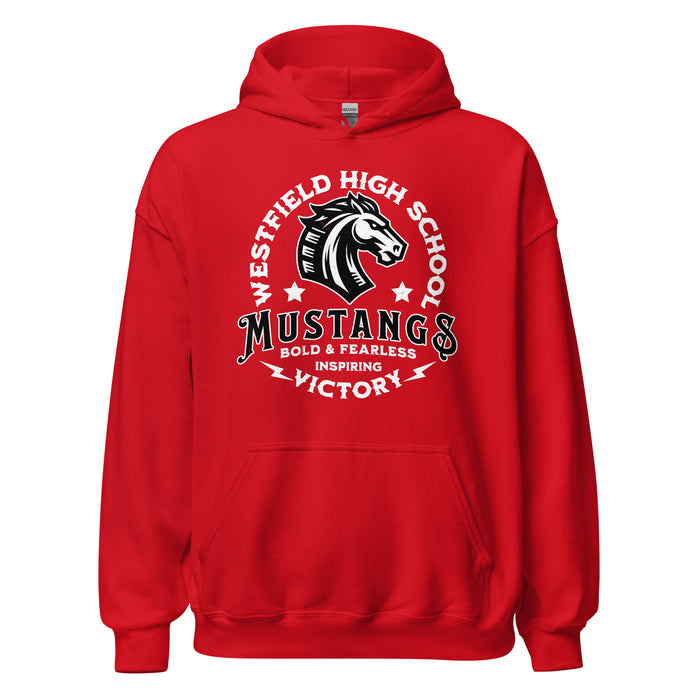 Westfield High School Mustangs Red Classic Unisex Hoodie 206