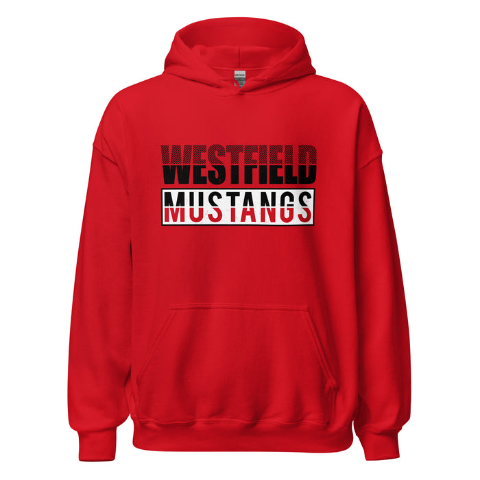 Westfield High School Mustangs Red Classic Unisex Hoodie 031