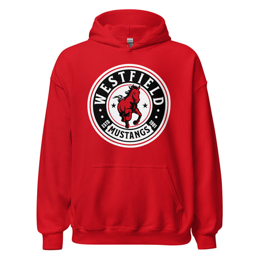 Westfield High School Mustangs Red Classic Unisex Hoodie 220