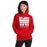 Woman wearing Cypress Lakes High School Spartans Red Classic Unisex Hoodie 231
