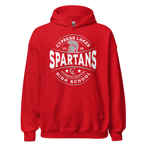 Cypress Lakes High School Spartans Red Classic Unisex Hoodie 218