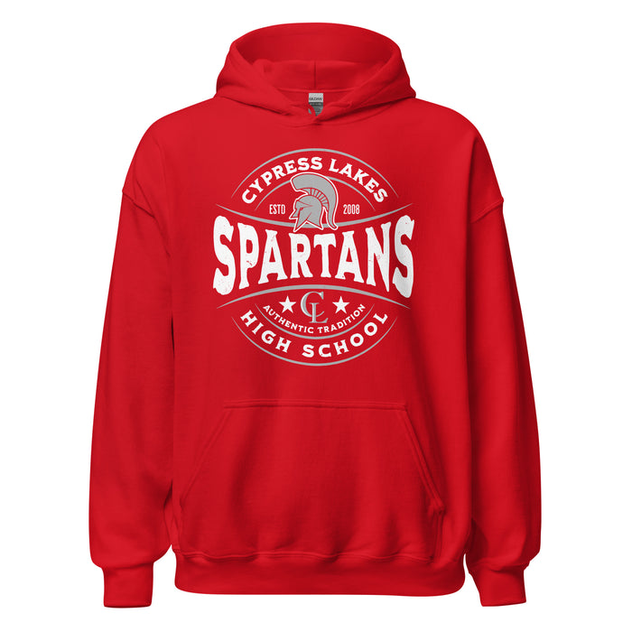 Cypress Lakes High School Spartans Red Classic Unisex Hoodie 218
