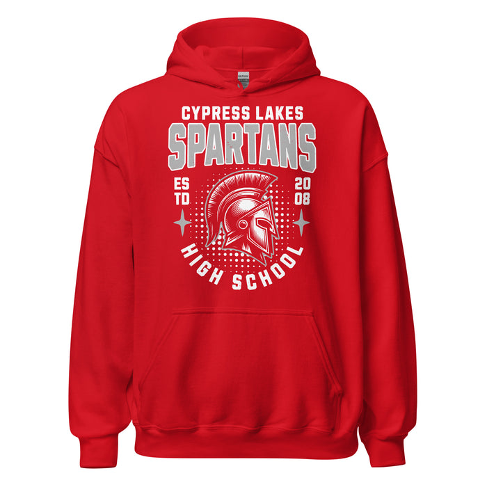 Cypress Lakes High School Spartans Red Classic Unisex Hoodie 204