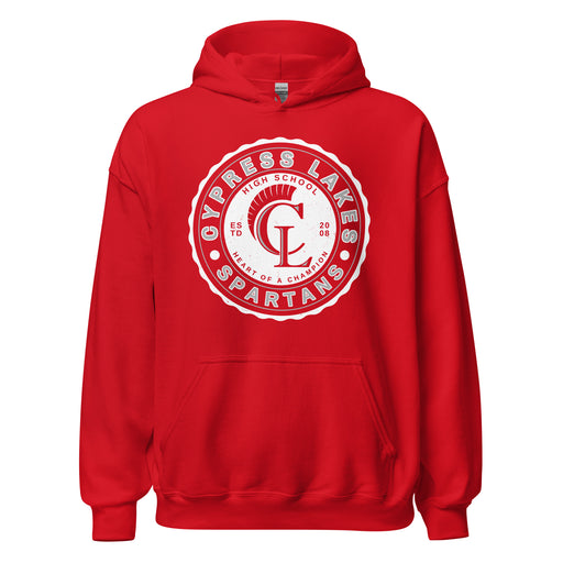 Cypress Lakes High School Spartans Red Classic Unisex Hoodie 216