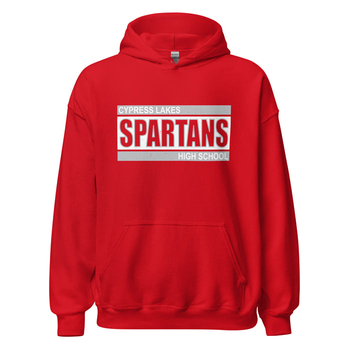 Cypress Lakes High School Spartans Red Classic Unisex Hoodie 098