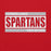 Close-up view of Cypress Lakes High School Spartans Red Classic Unisex Hoodie 098