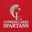 Close-up view of Cypress Lakes High School Spartans Red Classic Unisex Hoodie 233