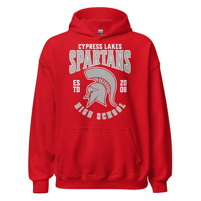 Cypress Lakes High School Spartans Red Classic Unisex Hoodie 213