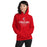 Woman wearing Cypress Lakes High School Spartans Red Classic Unisex Hoodie 217