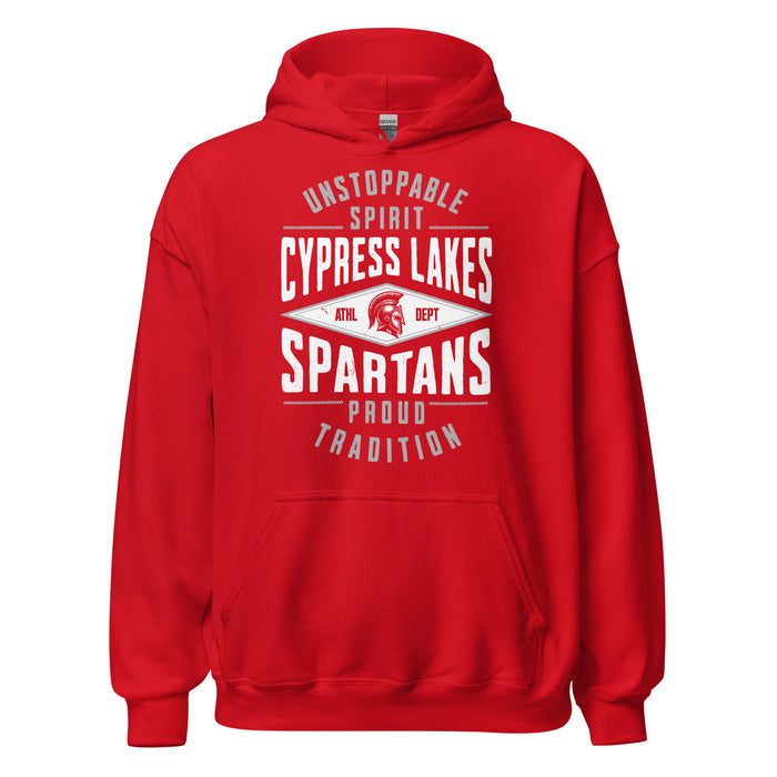 Cypress Lakes High School Spartans Red Classic Unisex Hoodie 210