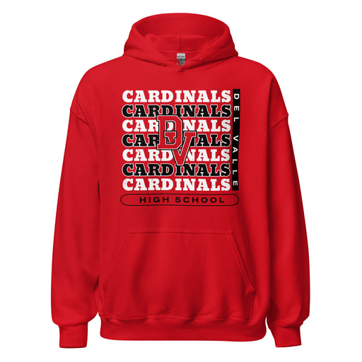Del Valle High School Cardinals Red Classic Unisex Hoodie 235