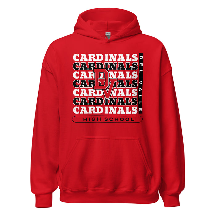 Del Valle High School Cardinals Red Classic Unisex Hoodie 235