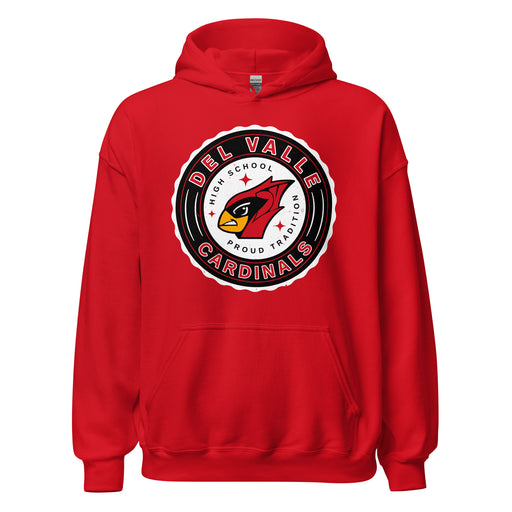 Del Valle High School Cardinals Red Classic Unisex Hoodie 216
