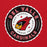 Close-up view of Del Valle High School Cardinals Red Classic Unisex Hoodie 216