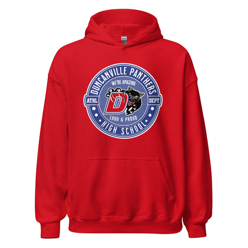 Duncanville High School Panthers Red Classic Unisex Hoodie 224