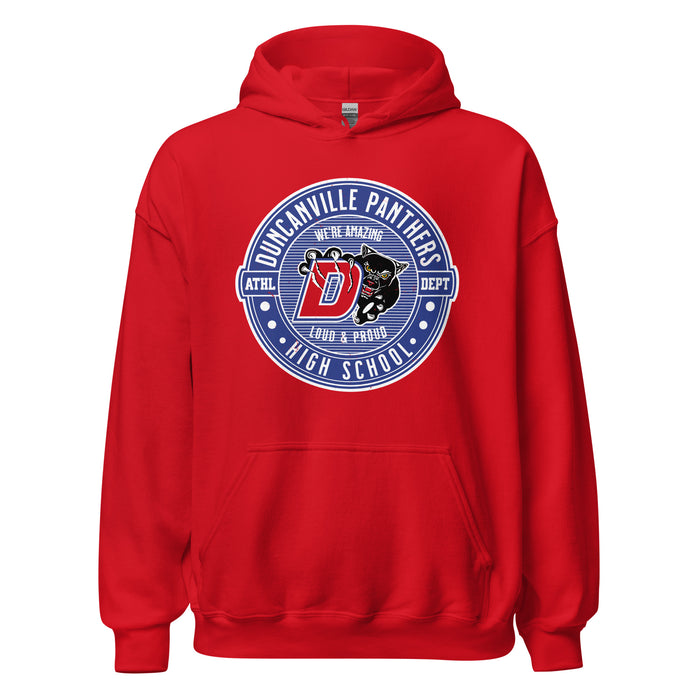 Duncanville High School Panthers Red Classic Unisex Hoodie 224