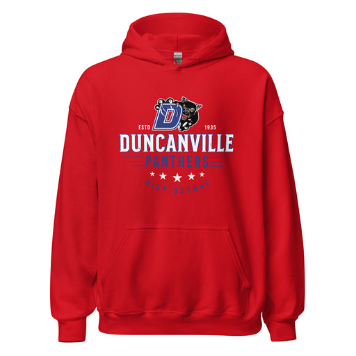 Duncanville High School Panthers Red Classic Unisex Hoodie 217