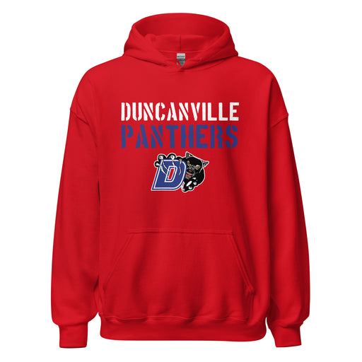 Duncanville High School Panthers Red Classic Unisex Hoodie 017