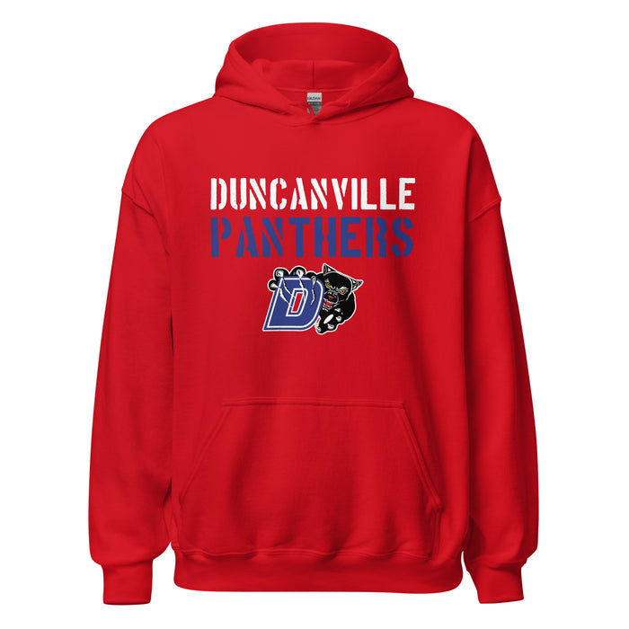 Duncanville High School Panthers Red Classic Unisex Hoodie 017