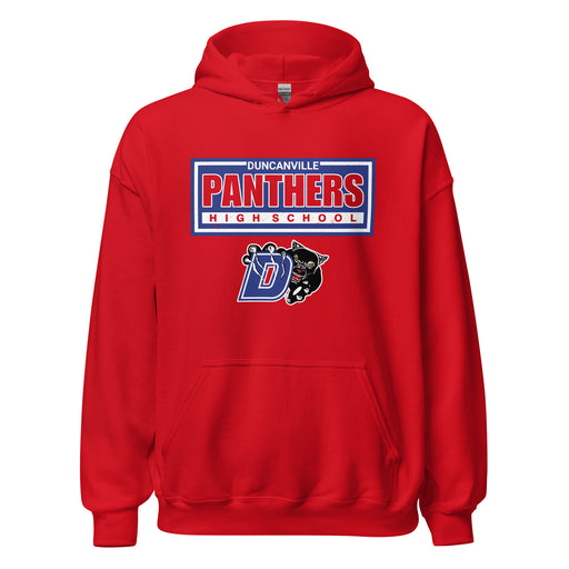 Duncanville High School Panthers Red Classic Unisex Hoodie 049