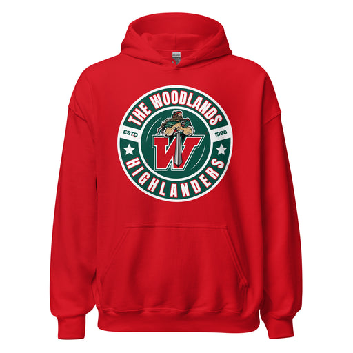 The Woodlands High School Highlanders Red Classic Unisex Hoodie 239