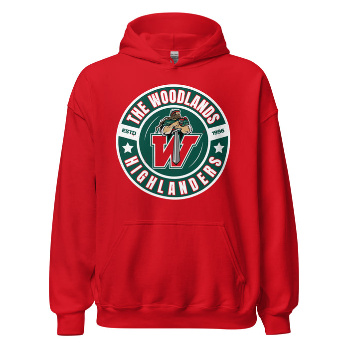 The Woodlands High School Highlanders Red Classic Unisex Hoodie 239