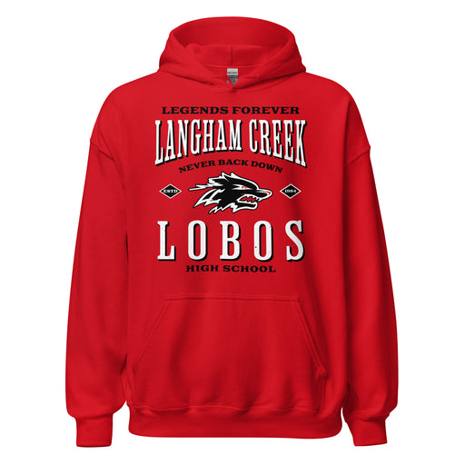 Langham Creek High School Lobos Red Classic Unisex Hoodie 230