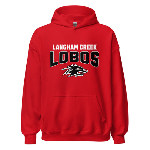 Langham Creek High School Lobos Red Classic Unisex Hoodie 234