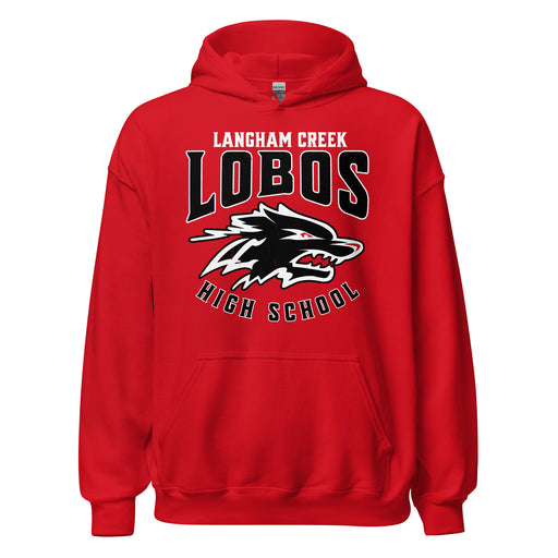 Langham Creek High School Lobos Red Classic Unisex Hoodie 213