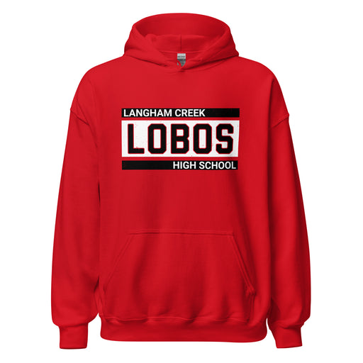 Langham Creek High School Lobos Red Classic Unisex Hoodie 098