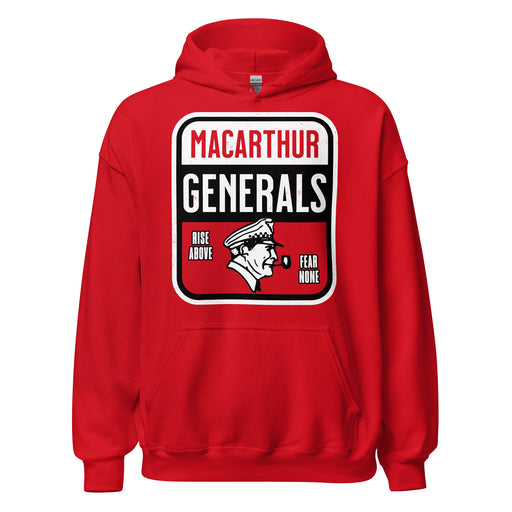 MacArthur High School Generals Red Classic Unisex Hoodie 001