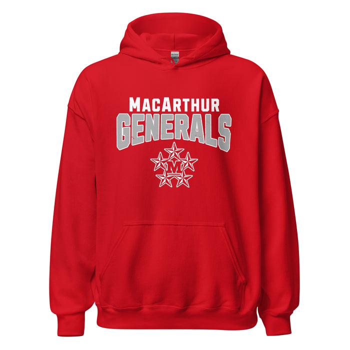 MacArthur High School Generals Red Classic Unisex Hoodie 234