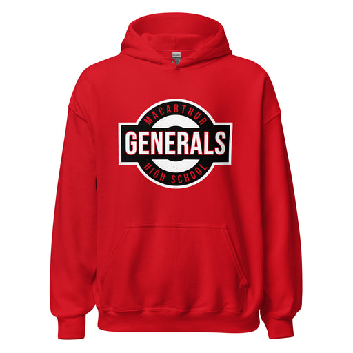 MacArthur High School Generals Red Classic Unisex Hoodie 011