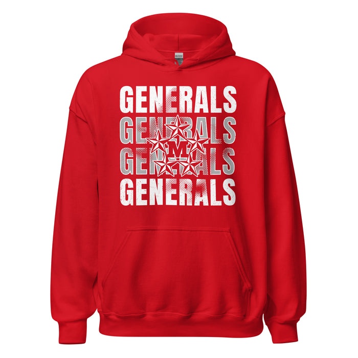 MacArthur High School Generals Red Classic Unisex Hoodie 233