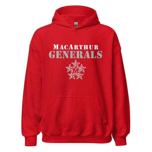 MacArthur High School Generals Red Classic Unisex Hoodie 017