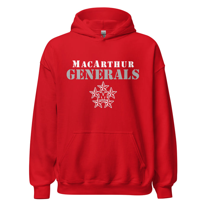 MacArthur High School Generals Red Classic Unisex Hoodie 017