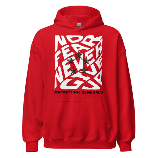 MacArthur High School Generals Red Classic Unisex Hoodie 236