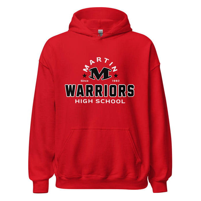 Martin High School Warriors Red Classic Unisex Hoodie 222