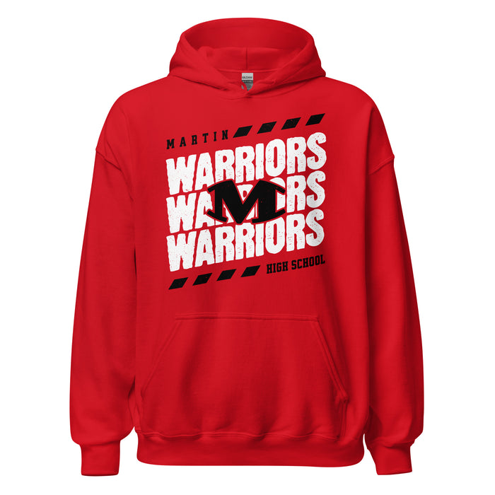 Martin High School Warriors Red Classic Unisex Hoodie 223