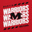 Close-up view of Martin High School Warriors Red Classic Unisex Hoodie 223