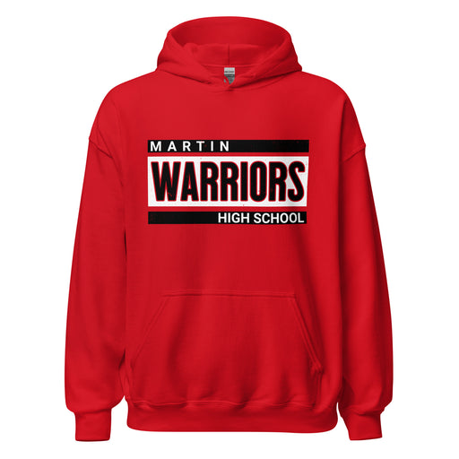 Martin High School Warriors Red Classic Unisex Hoodie 098