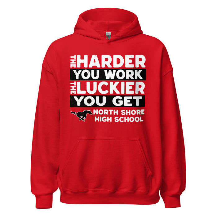 North Shore High School Mustangs Red Classic Unisex Hoodie 238